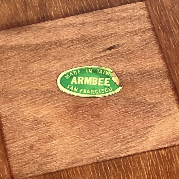 Vintage Woven Wood Water Scooper Made In Taiwan Armbee - Picture 7 of 7